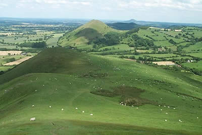 Caer Caradoc provides excellent views in all directions
