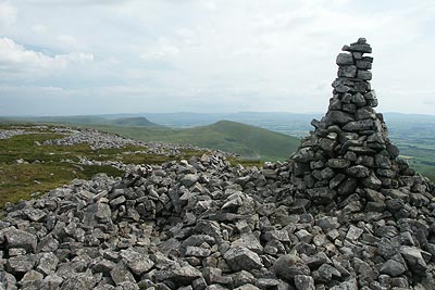 One of many cairns along Backstone Edge