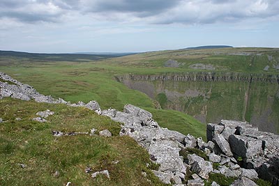 High Cup Nick and Upper Teesdale beyond