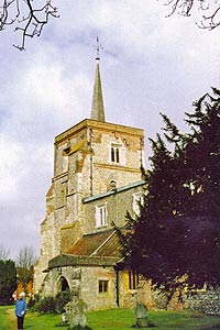 Flamstead parish church - with 