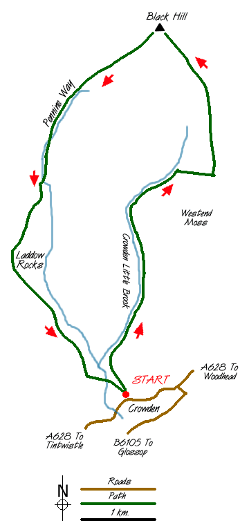 Route Map - Black Hill Walk