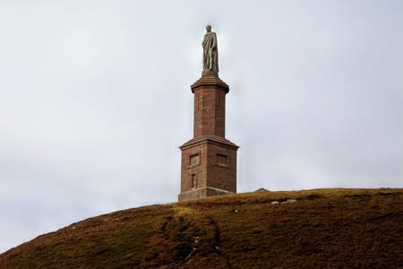The 100 foot statue just below Ben Bhraggie summit