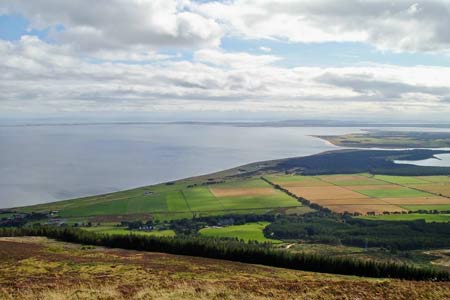 Looking south down the east coast towards Dornoch Firth