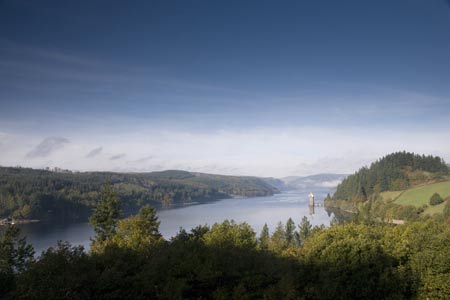 Lake Vyrnwy seen from near the hotel