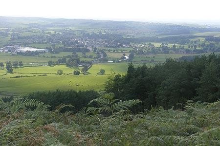 Gargrave and the canal from Crag Wood