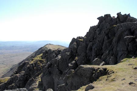 The airy summit of Dow Crag