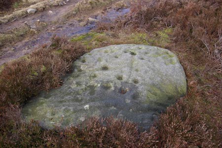 Carved stone Ilkley Moor