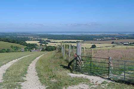 Photo from the walk - Bowcombe Down from Carisbrooke, IOW