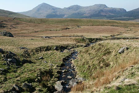 The Nantlle Ridge seen from near Bwlch-Cwm Llan