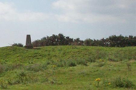 Trig pillar at Devil's Dyke is often ignored by visitors
