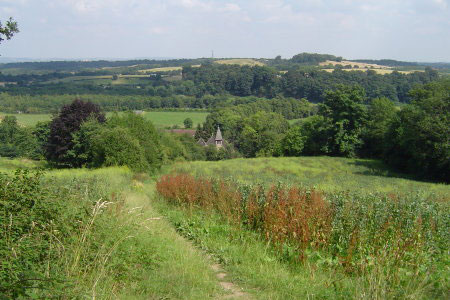 Ribbesford Church from the Worcestershire Way