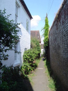 Picturesque alleyway approaching Bewdley