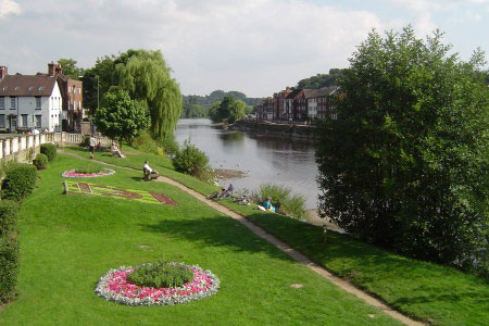 Looking South down the River Severn at Bewdley