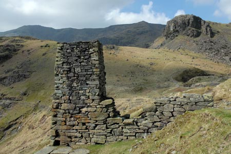 Kennel Crag above Coppermines Valley, Coniston