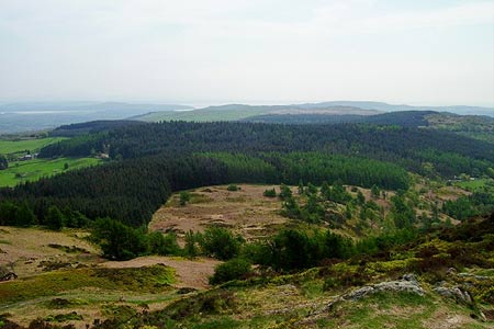 Looking down off Gummers How to Chapel House Woods