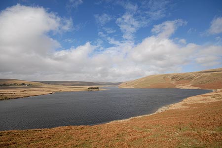 View north over Craig Goch Reservoir - Elan Valley