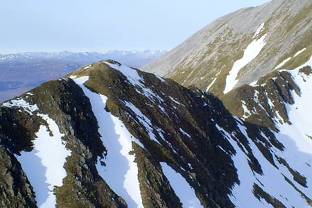 The Devil'e Ridge from near Sgurr an lubhair