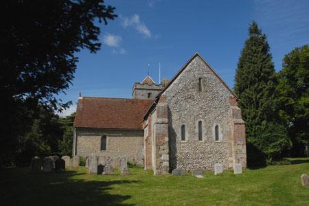 The parish church at Burpham