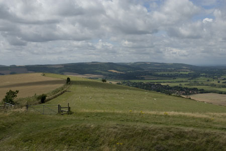 Looking west from Amberley Mount