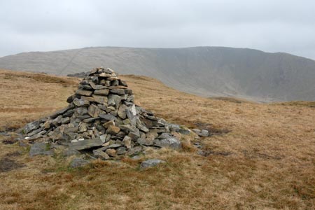 The rather tame summit cairn on Hartsop Dodd