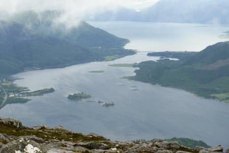 View from the top of the Pap of Glencoe