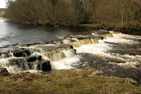Redmire Force on the River Ure.
