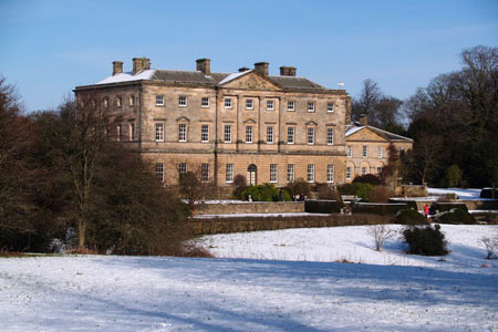 Howick Hall in winter sunshine
