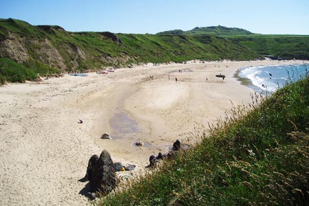 Whistling Sands - the magnificent beach at Porth Oer
