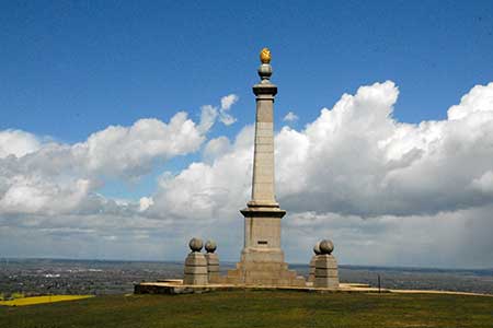 The monument on Coombe Hill
