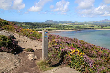 The Wales Coast Path on Mynydd Tir y Cwmwd, west of Llanbedrog