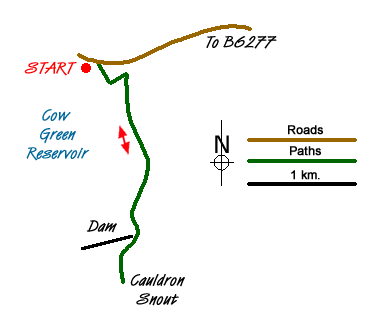 Route Map - Cauldron Snout Walk