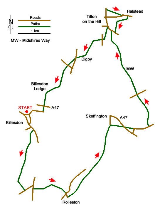 Route Map - Walk 3351