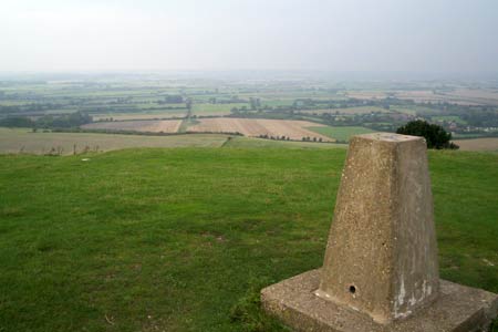 Summit of Ivinghoe Beacon and some of the view on offer