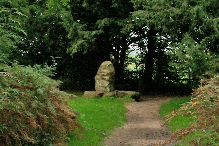 The summit cairn, the highest point of the Chiltern Hills