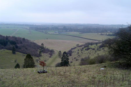 Looking north from Watership Down