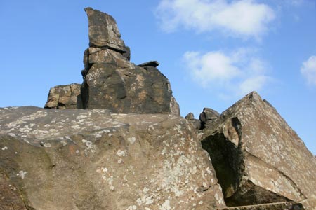 Weird rock formations of the Wain Stones