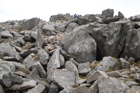 Rocks leading to 