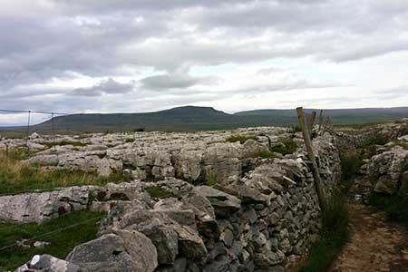 Limestone formations above Horton