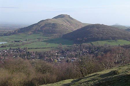 View from Ragleth Hill to Caer Caradoc