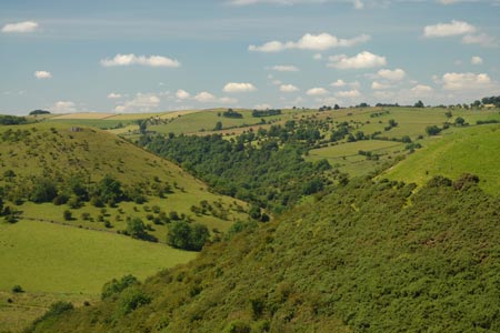 Looking south along the Manifold Valley near Castern