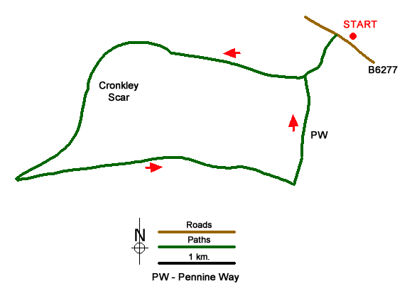 Walk 3424 Route Map