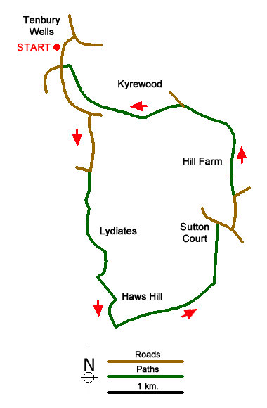 Walk 3442 Route Map