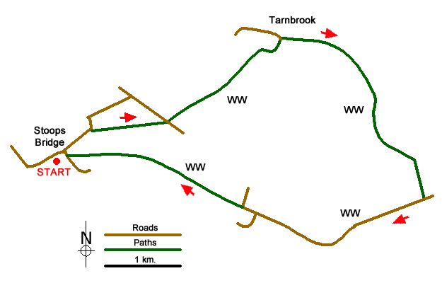 Route Map - Wyre Valley Circular Walk