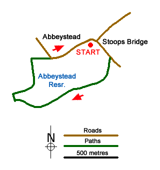 Route Map - Abbeystead Reservoir Circular Walk