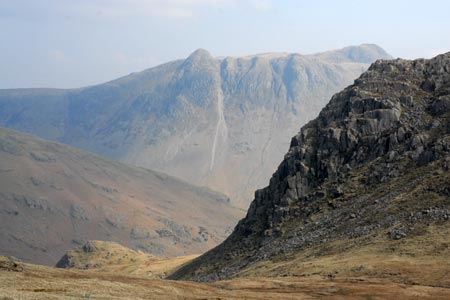 The Langdale Pikes from near Red Tarn