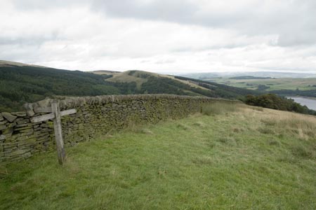 View to Errwood Reservoir from Shining Tor path