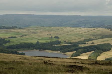 Looking east from the flanks of Shining Tor