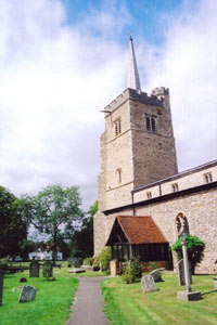 The parish church at Aldenham