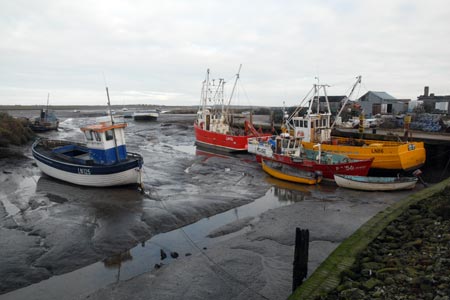 The small harbour at Brancaster Staithe