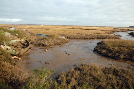 The salt marshes near Burnham Deepdale